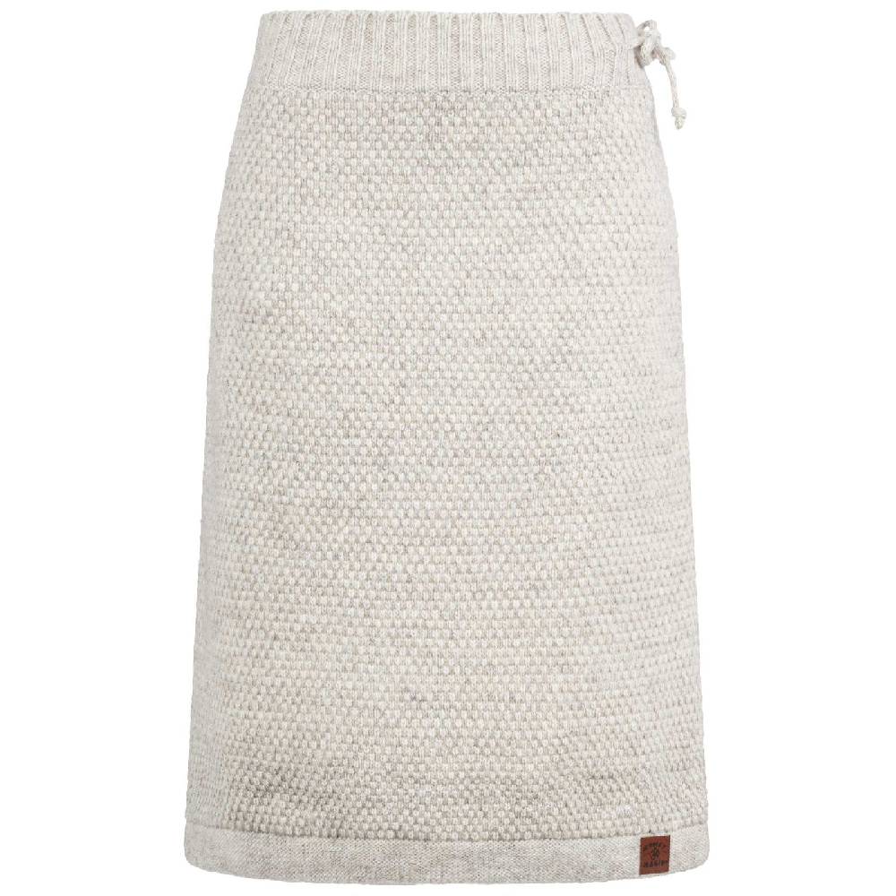 Kunst Und Magie Langer Strickrock Winter Woll Rock mit klassischem Waffel-Muster Wolle Boho Fabrikladen