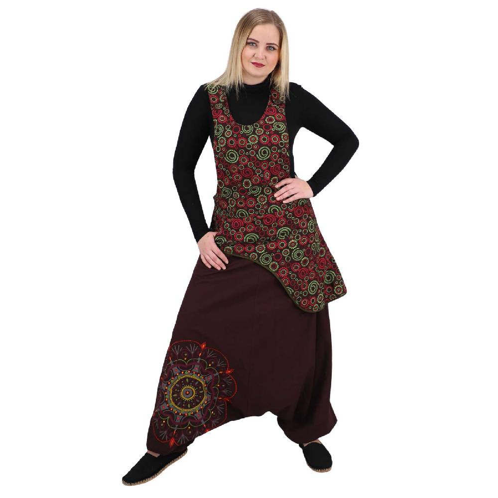 Kunst Und Magie Latzhose Haremshose Jumpsuit Hose Psy Goa 70er Overall Hippie Boho Ibiza Style Begrenzt auf 3 Tage