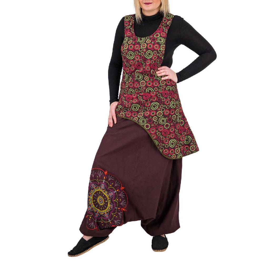 Kunst Und Magie Latzhose Haremshose Jumpsuit Hose Psy Goa 70er Overall Hippie Boho Ibiza Style Begrenzt auf 3 Tage
