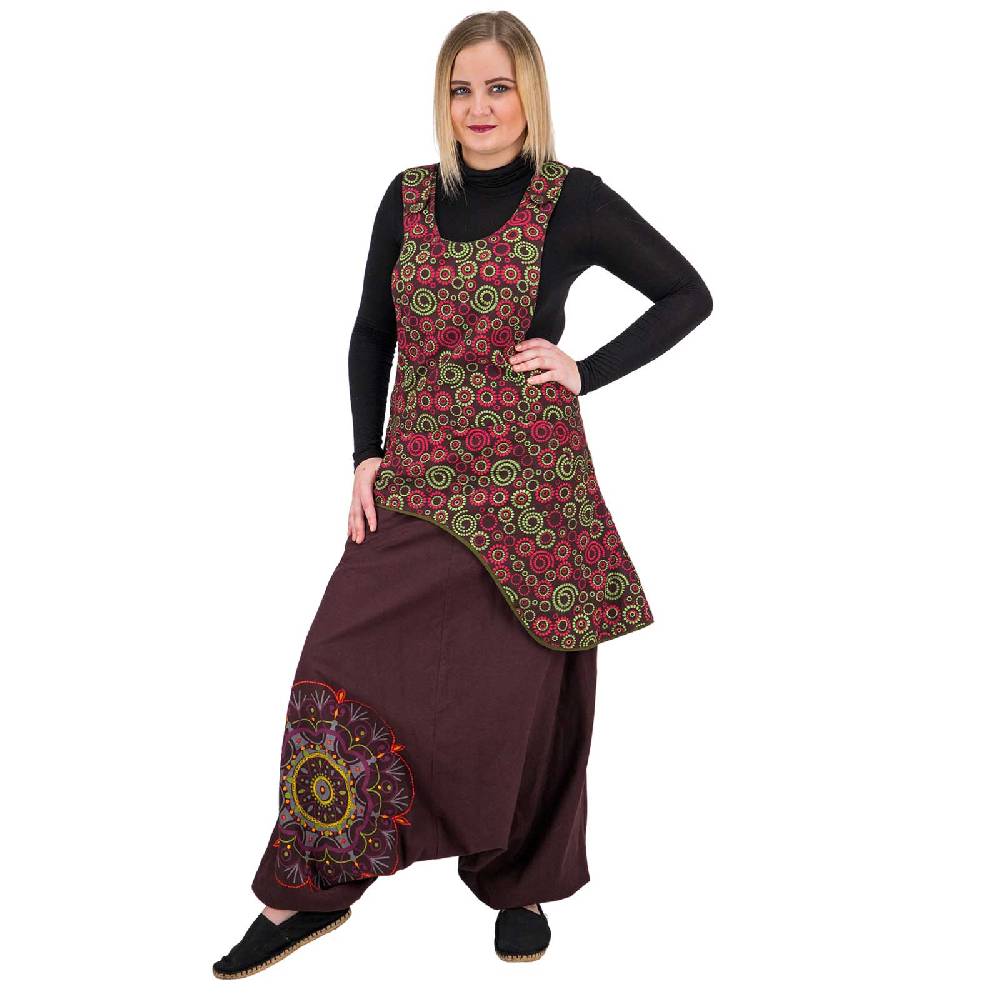 Kunst Und Magie Latzhose Haremshose Jumpsuit Hose Psy Goa 70er Overall Hippie Boho Ibiza Style Begrenzt auf 3 Tage