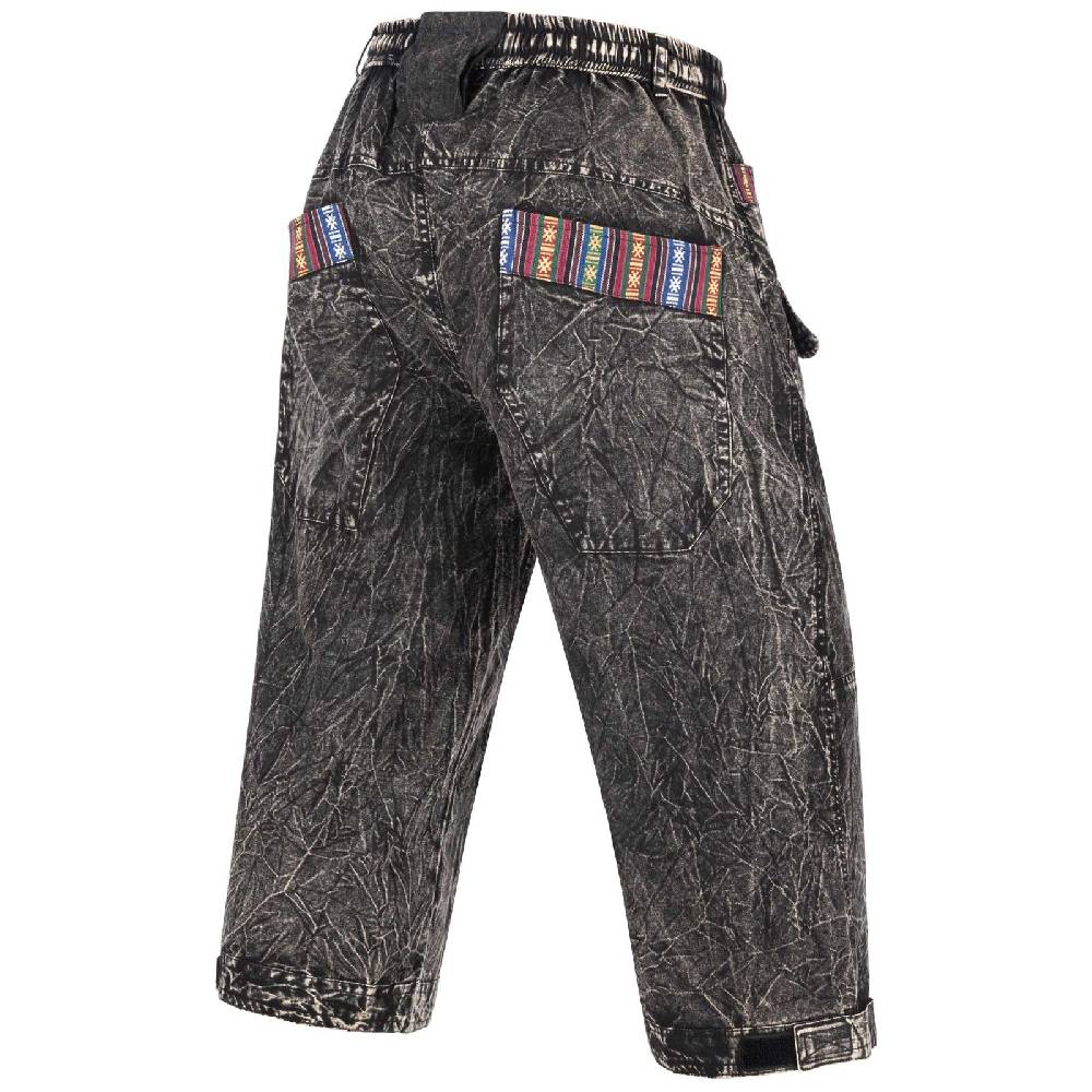Kunst Und Magie Kurze Aladin Herren Hose 3/4 Baggy Cargo Yoga Pants Hippie Goa Baumwoll Shorts Im Verkauf