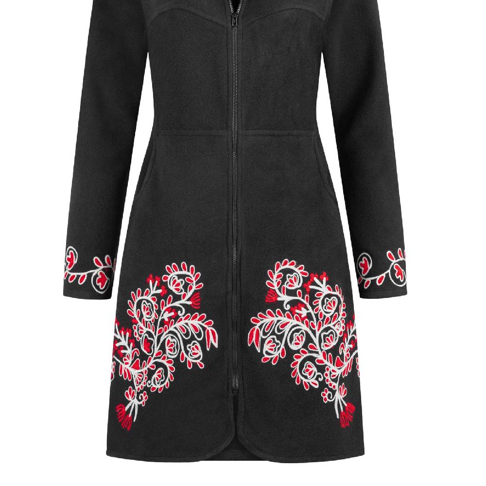 Kunst Und Magie Kunst und Magie Damenmantel aus Fleece Boho Kurzmantel Jacke Goa recycelt 50% Rabatt für begrenzte Zeit