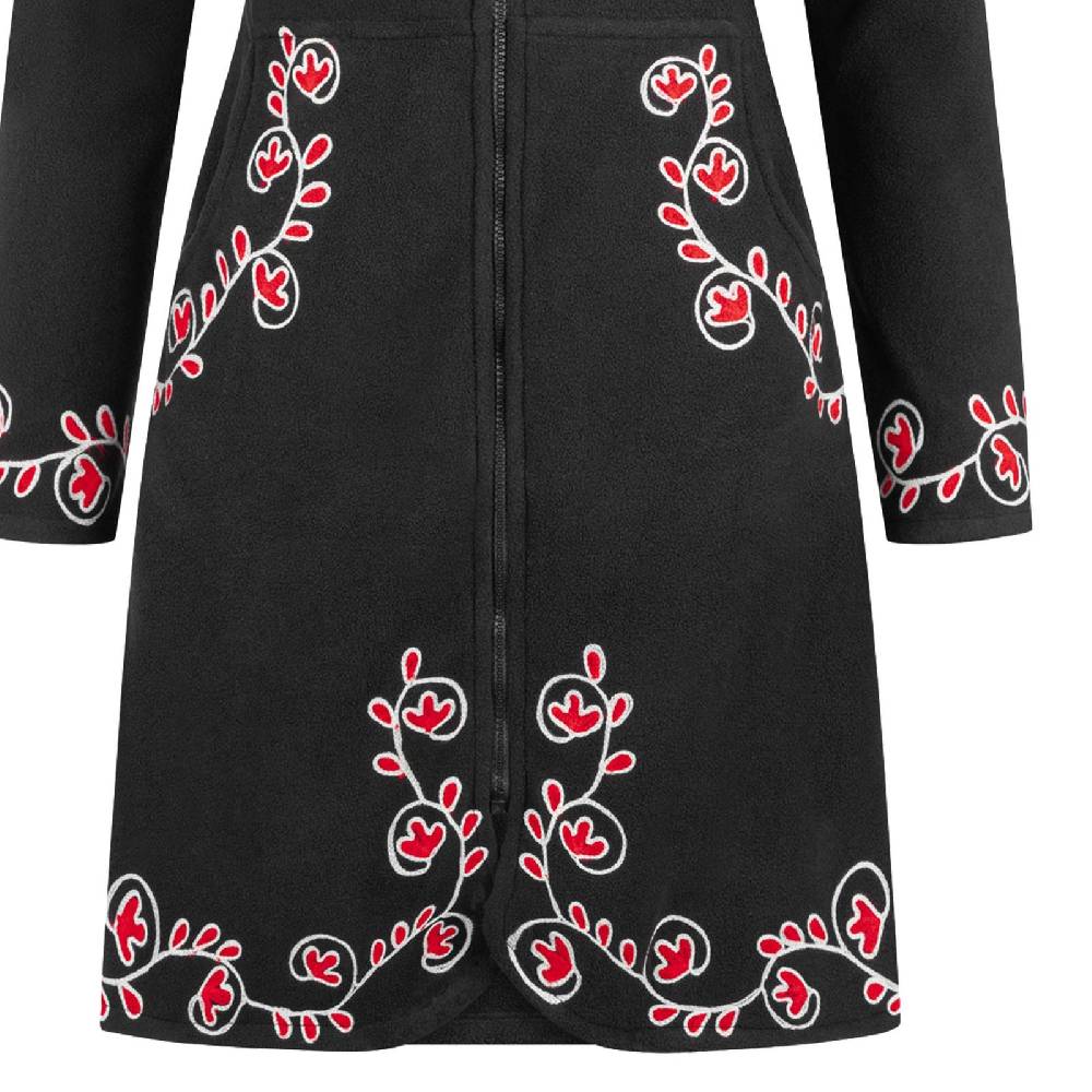 Kunst Und Magie Kunst und Magie Damenmantel aus Fleece Boho Fleece Jacke Rabatte dieses Monats