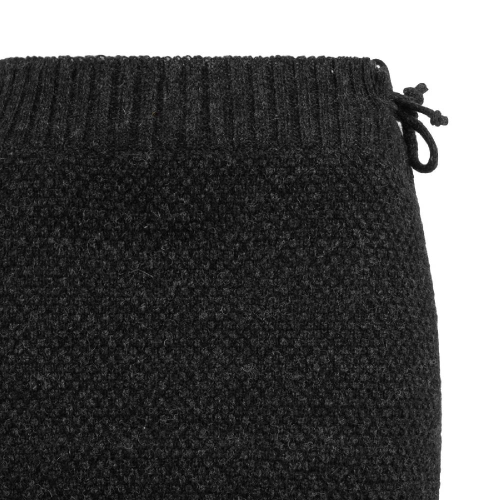 Kunst Und Magie Strickrock kurzer Winter Rock mit klassischem Waffel-Muster Wolle Boho 2025
