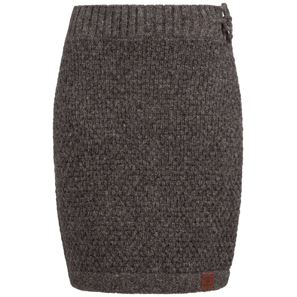 Kunst Und Magie Strickrock kurzer Winter Rock mit klassischem Waffel-Muster Wolle Boho 2025