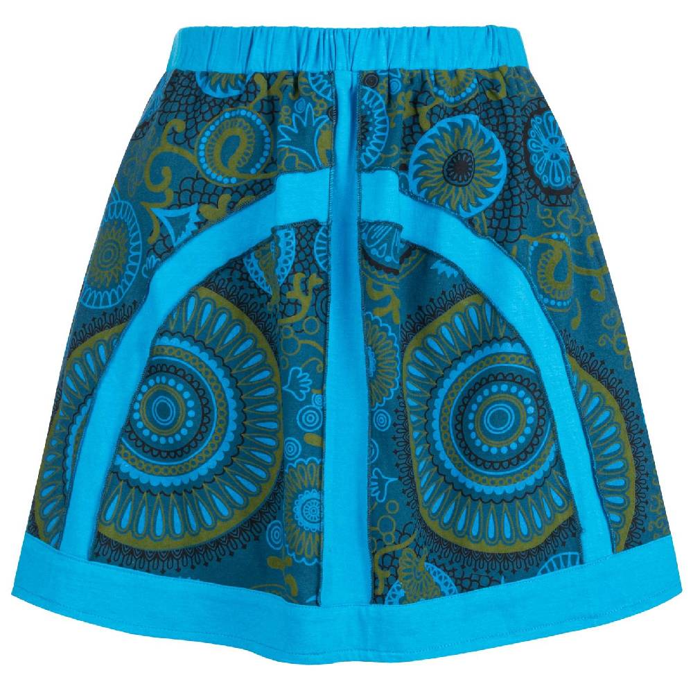 Kunst Und Magie Kunst und Magie Bunter Damen Rock kurzer Boho Rock Hippie Goa Verkauf
