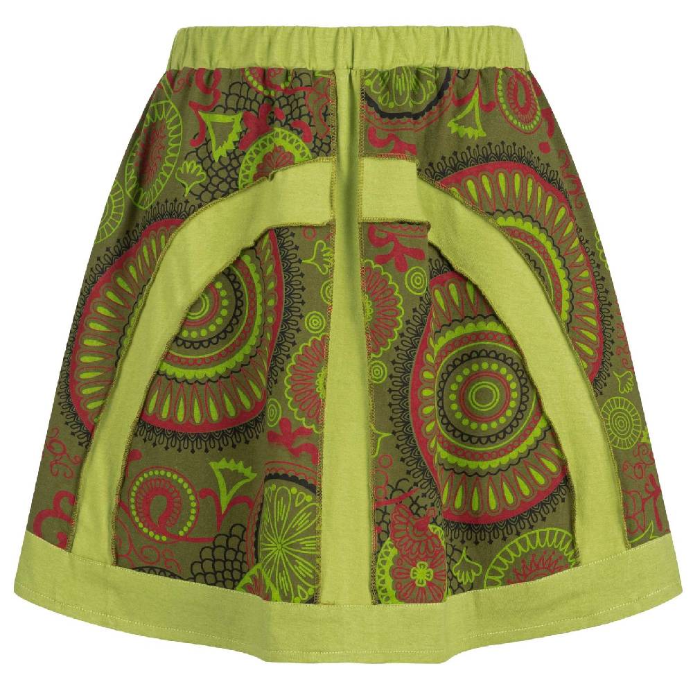 Kunst Und Magie Kunst und Magie Bunter Damen Rock kurzer Boho Rock Hippie Goa Verkauf