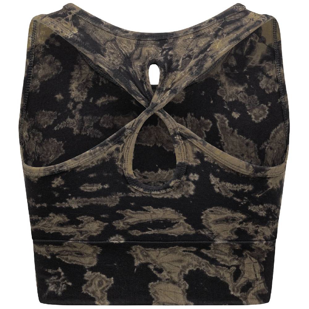 Kunst Und Magie Kunst und Magie Damen Crop Top Atmungsaktive Tie Dye Batik Bustier Yoga Sport Oberteil Meist gekauft