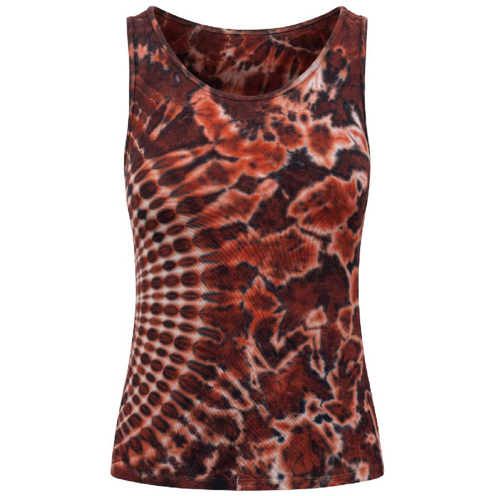 Kunst Und Magie Kunst und Magie Damen Top Atmungsaktive Tie Dye Batik Yoga Sport Top Fabrikpreis