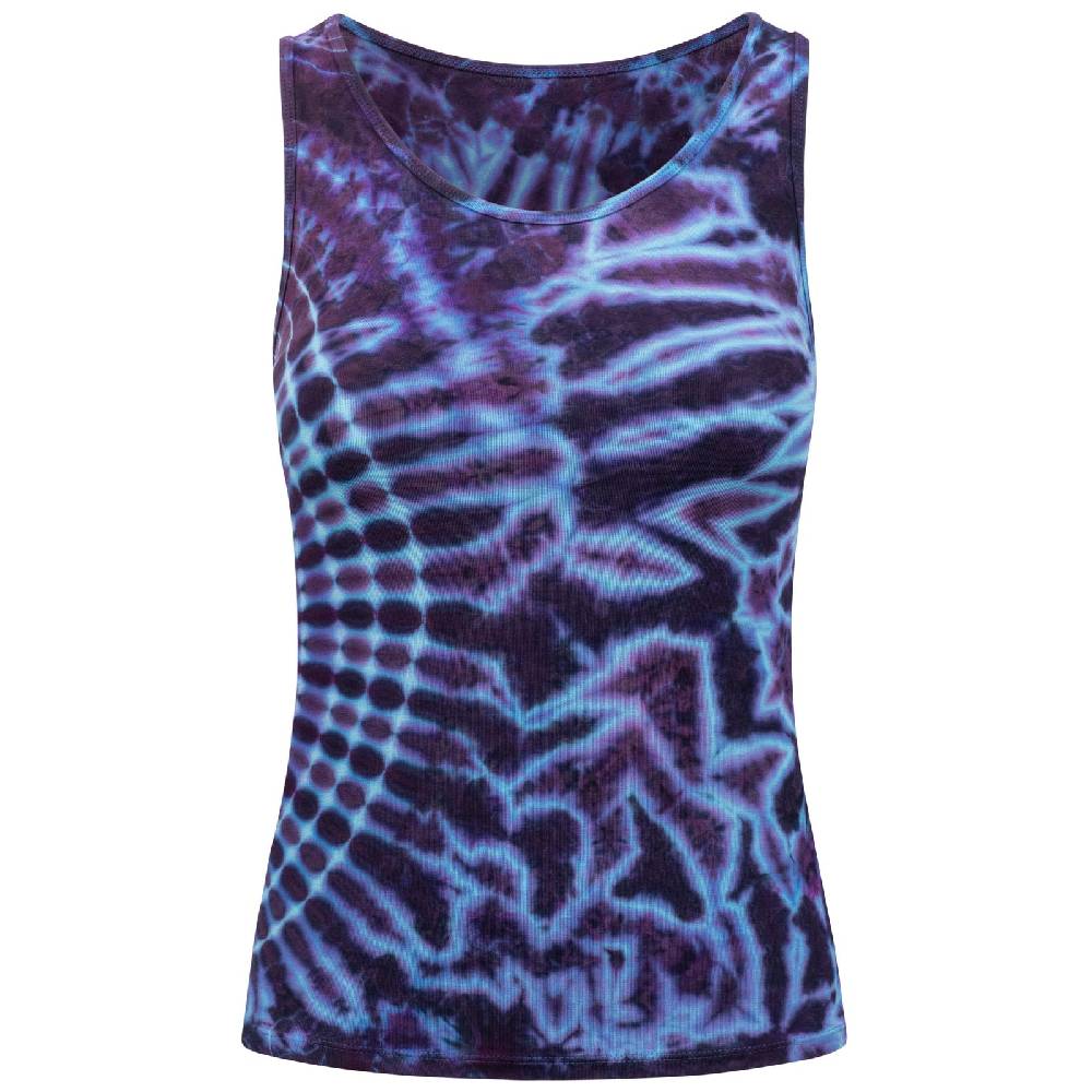 Kunst Und Magie Kunst und Magie Damen Top Atmungsaktive Tie Dye Batik Yoga Sport Top Fabrikpreis