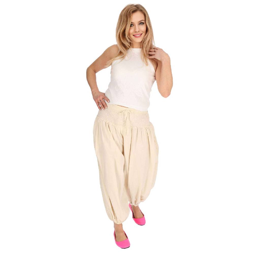 Kunst Und Magie Kunst und Magie Damen Hose Baumwoll Yoga Freizeit Haremshose Wellnesshose Pluderhose Ballonhose Flash Sale