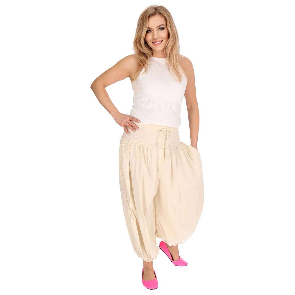 Kunst Und Magie Kunst und Magie Damen Hose Baumwoll Yoga Freizeit Haremshose Wellnesshose Pluderhose Ballonhose Flash Sale