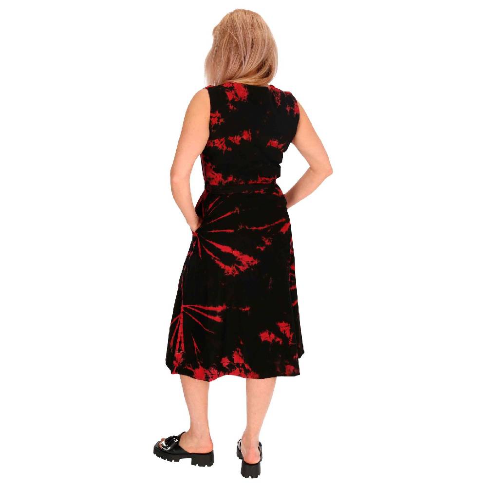 Kunst Und Magie Kleid Batik Sommerkleid Baumwoll Kleid Boho Ibiza Geköpft Hippie Tie Dye Preisnachlass