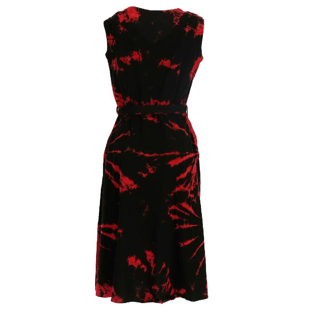 Kunst Und Magie Kleid Batik Sommerkleid Baumwoll Kleid Boho Ibiza Geköpft Hippie Tie Dye Preisnachlass