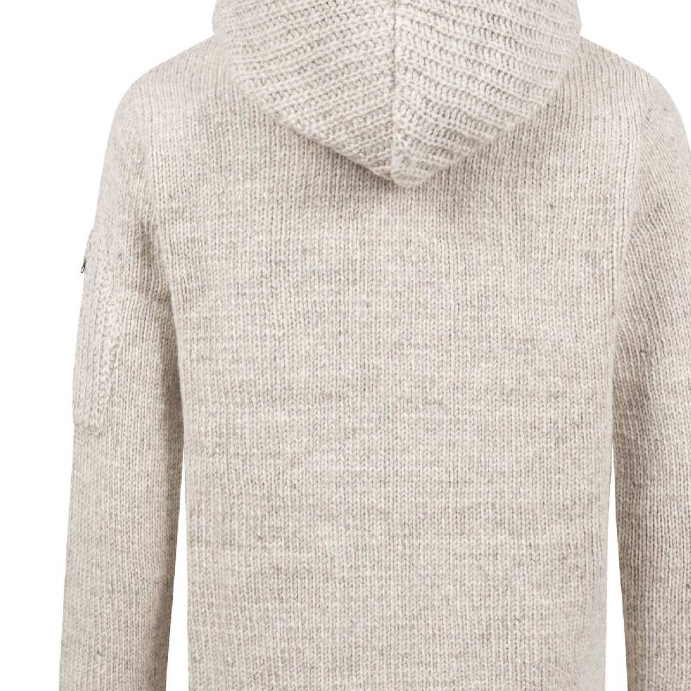 Kunst Und Magie Strickjacke Schurwolle Klassich Nordisch Wolle Jacke mit Kapuze Kragen Futter Unisex Jubiläumsangebot