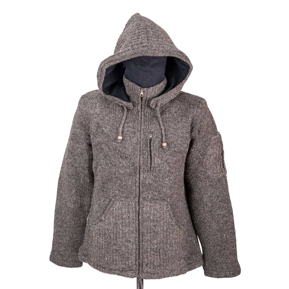 Kunst Und Magie Herren Strickjacke Schurwolle Klassich Nordisch Wolle Jacke mit Kapuze Schurwolle Heißer Verkauf