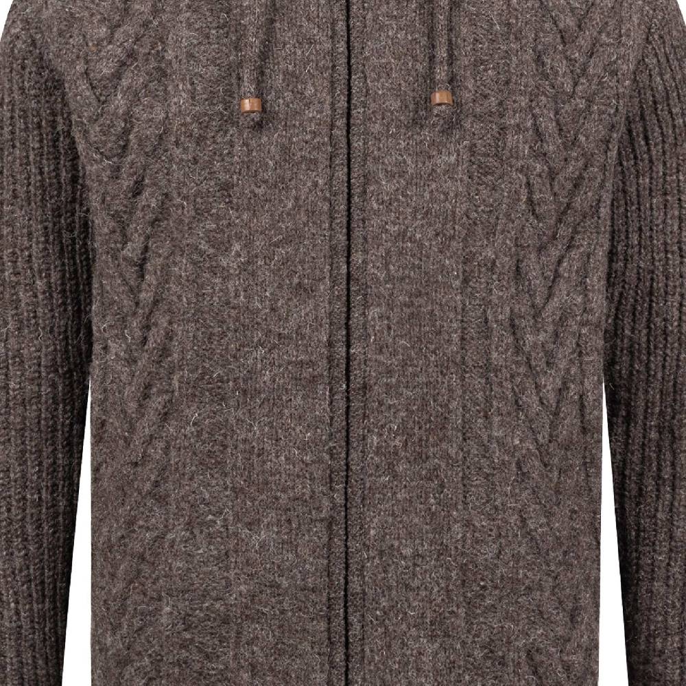 Kunst Und Magie Herren Strickjacke Goa Wolle Jacke Fleecefutter Hochkragen Winterjacke Kurzmantel Kapuze Zeitlich begrenztes Angebot