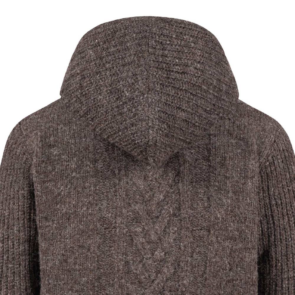 Kunst Und Magie Herren Strickjacke Goa Wolle Jacke Fleecefutter Hochkragen Winterjacke Kurzmantel Kapuze Zeitlich begrenztes Angebot