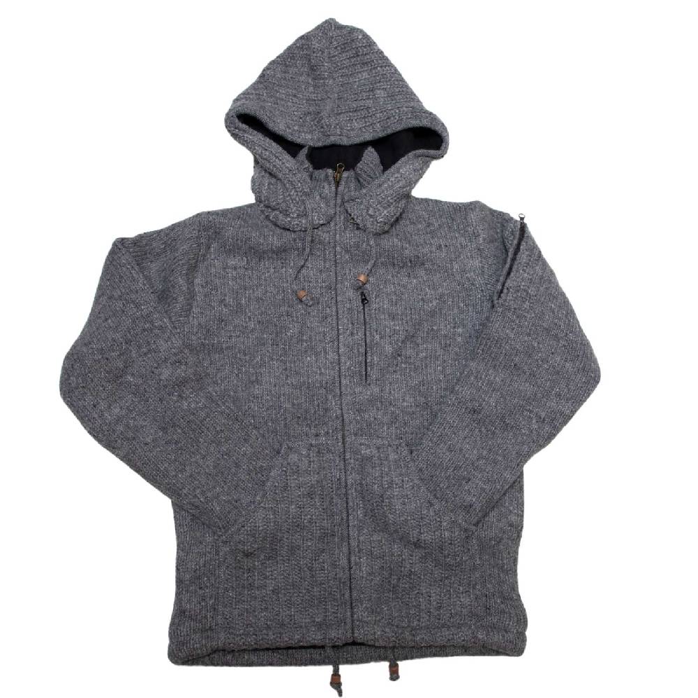 Kunst Und Magie Herren Strickjacke Schurwolle Klassich Nordisch Wolle Jacke mit Kapuze Schurwolle Exklusive Angebote