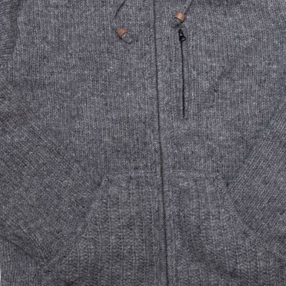 Kunst Und Magie Herren Strickjacke Schurwolle Klassich Nordisch Wolle Jacke mit Kapuze Schurwolle Exklusive Angebote