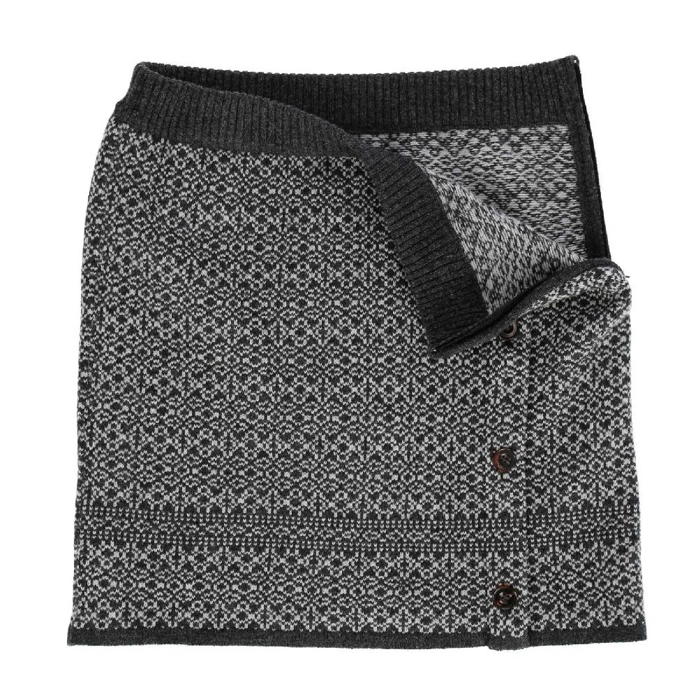 Kunst Und Magie Strickrock Knielanger Rock aus Schurwolle vom Lamm Lammwolle Wollrock Feinstrick Boho Große Rabatte