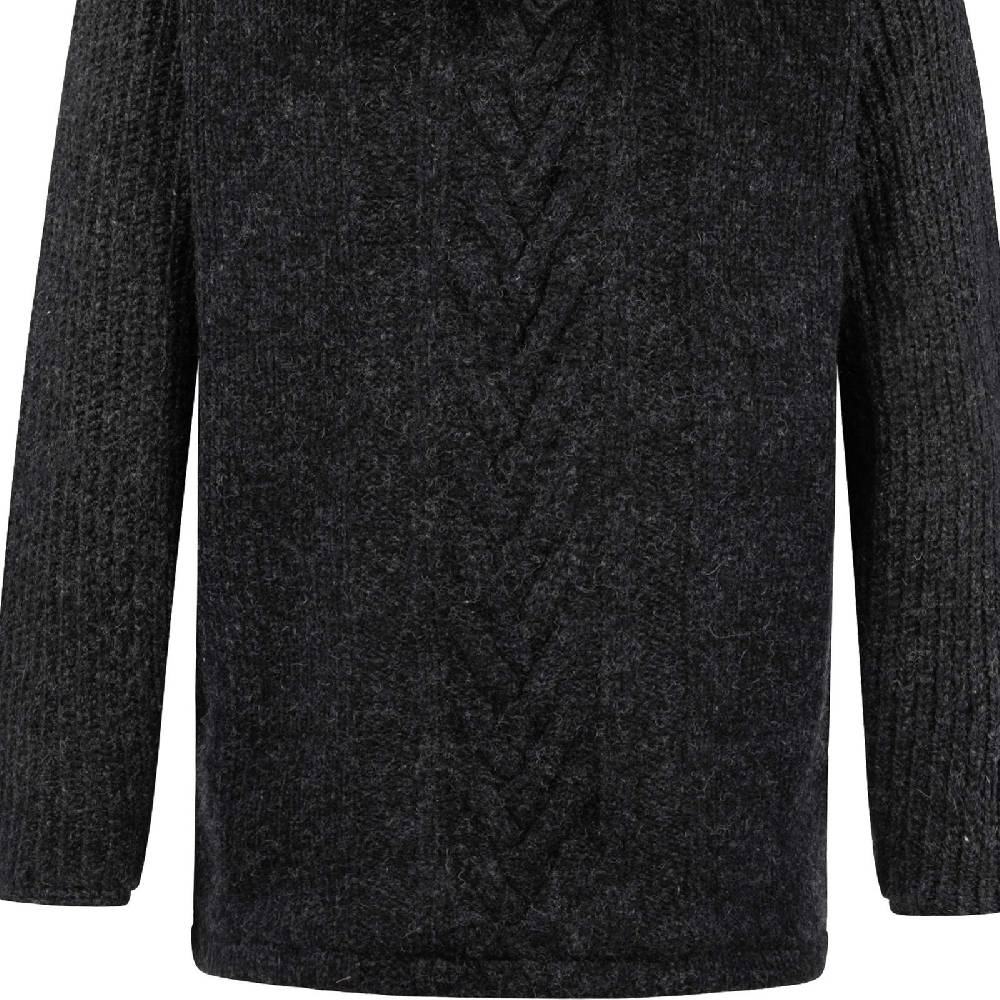 Kunst Und Magie Herren Strickjacke Goa Wolle Jacke Fleecefutter Hochkragen Winterjacke Kurzmantel Kapuze Saisonale Angebote