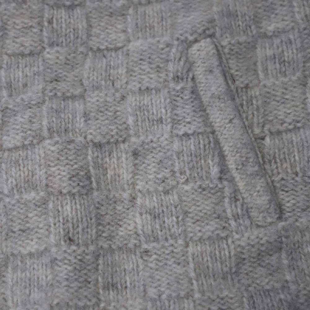 Kunst Und Magie Herren Strick Pullunder V-Neck aus Wolle mit warmen Fleecefutter Tiefpreis