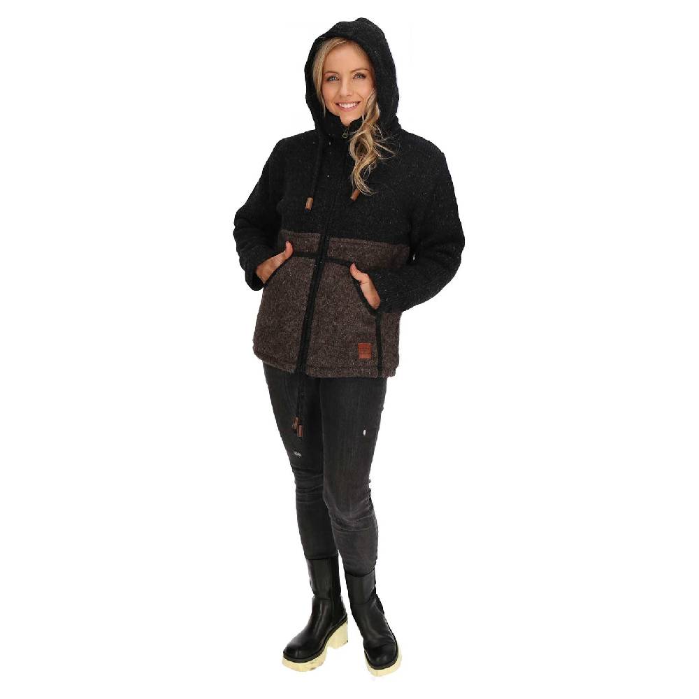 Kunst Und Magie Unisex Strickjacke Goa Wolle Bunte Patchwork Jacke Fleecefutter Hochkragen abnehmbarer Kapuze Bis zu 50% Rabatt