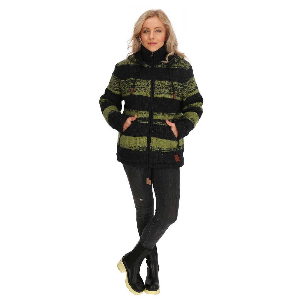 Kunst Und Magie Unisex Strickjacke Goa Wolle Bunte Patchwork Jacke Fleecefutter Hochkragen abnehmbarer Kapuze Bis zu 65% Rabatt