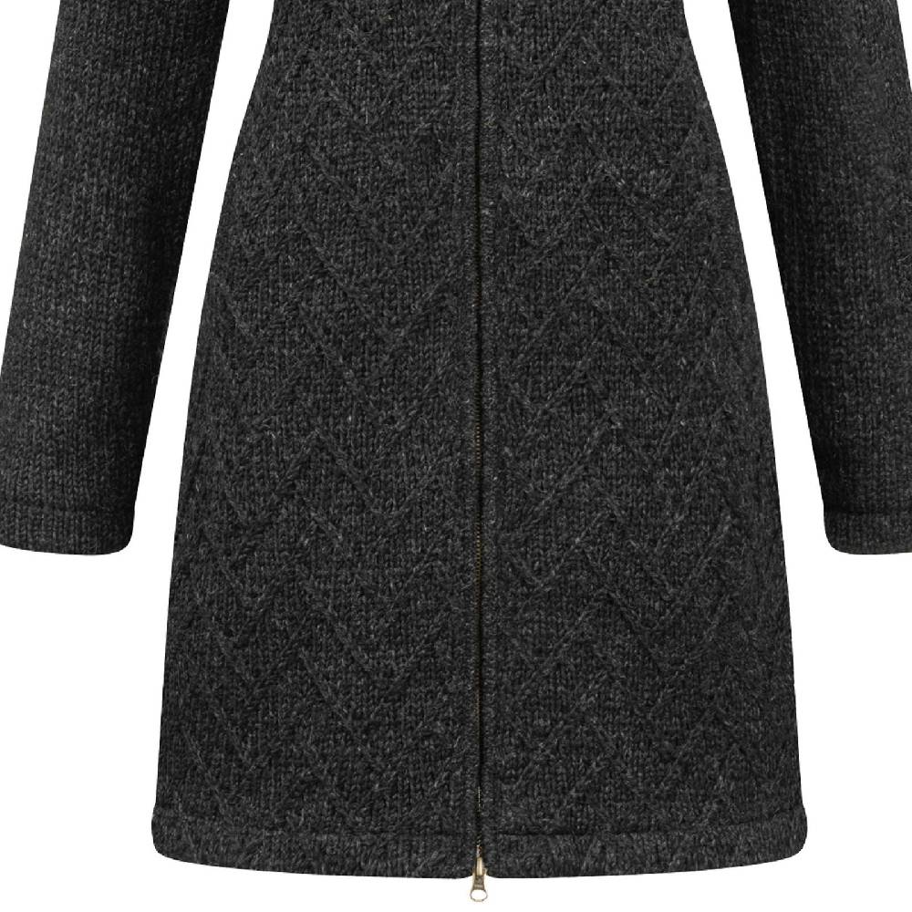 Kunst Und Magie Klassische Damen Strickjacke Kurzmantel Winter Mantel Wolle Jacke mit Fleecefutter und Kapuze Sonderangebot der Fabrik