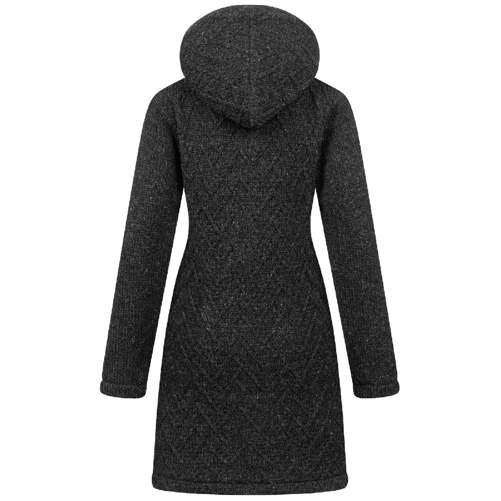 Kunst Und Magie Klassische Damen Strickjacke Kurzmantel Winter Mantel Wolle Jacke mit Fleecefutter und Kapuze Sonderangebot der Fabrik