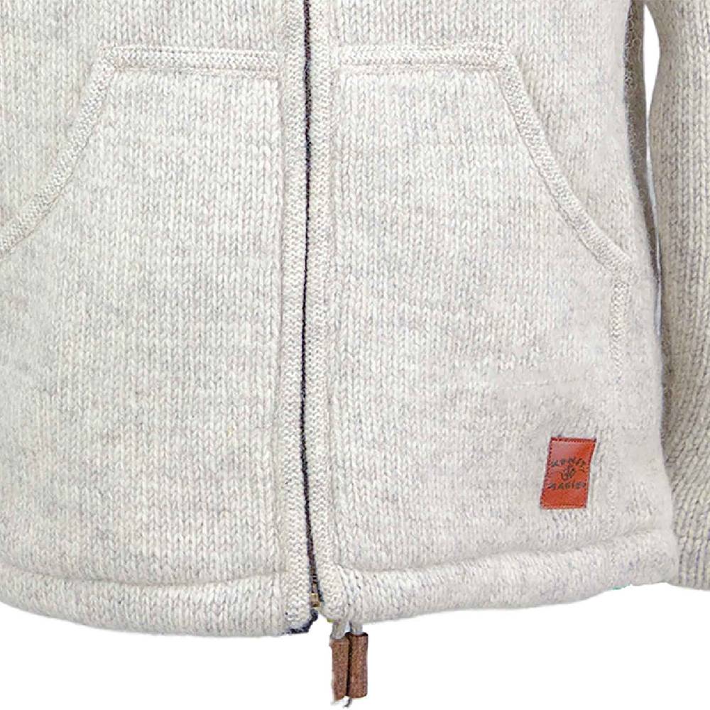 Kunst Und Magie Klassische Strickjacke Wolle Winter Jacke mit Hochkragen Fleecefutter Fair Nachhaltig Kostenloser Versand international