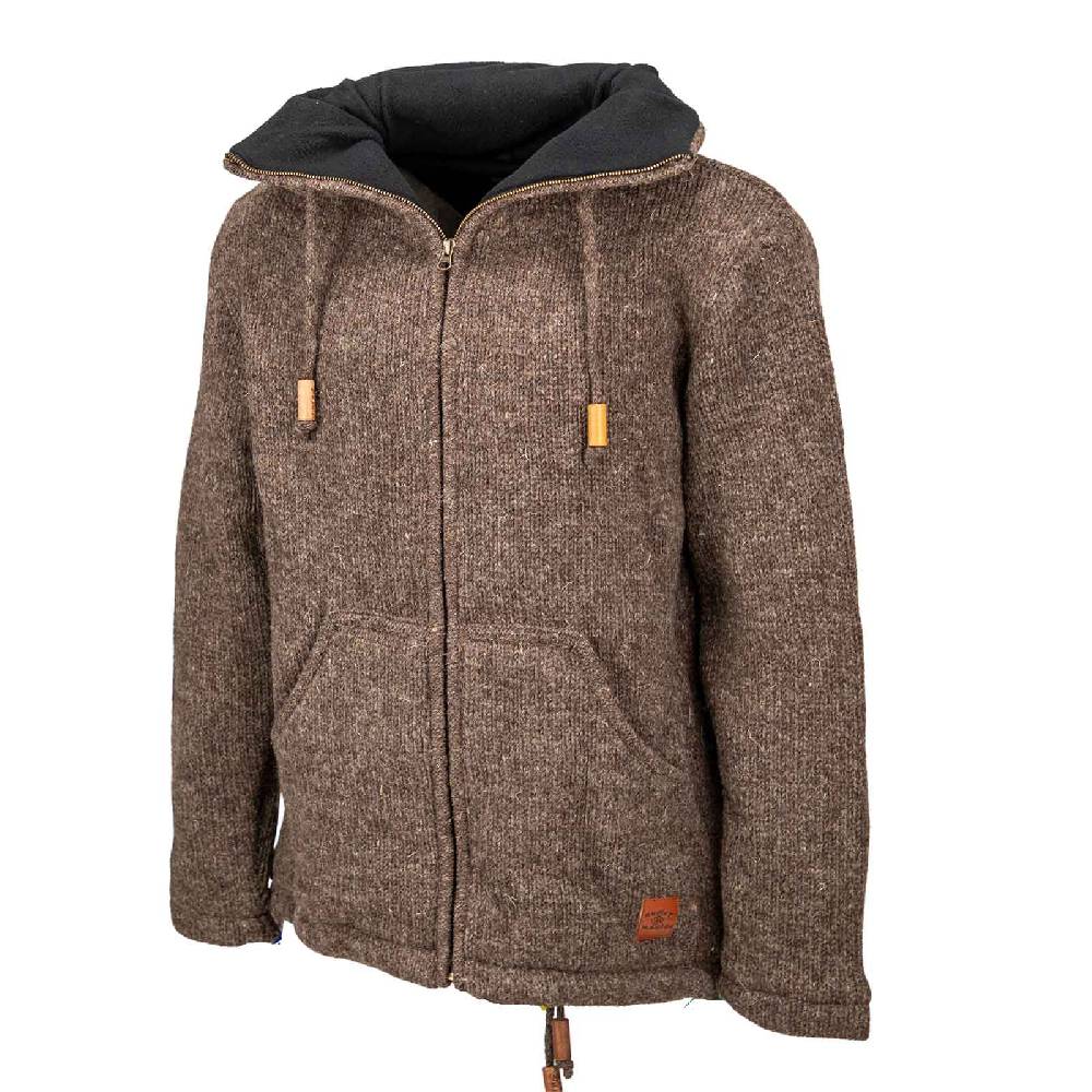 Kunst Und Magie Klassische Strickjacke Wolle Jacke mit Hochkragen Fleecefutter Begrenzt auf 3 Tage