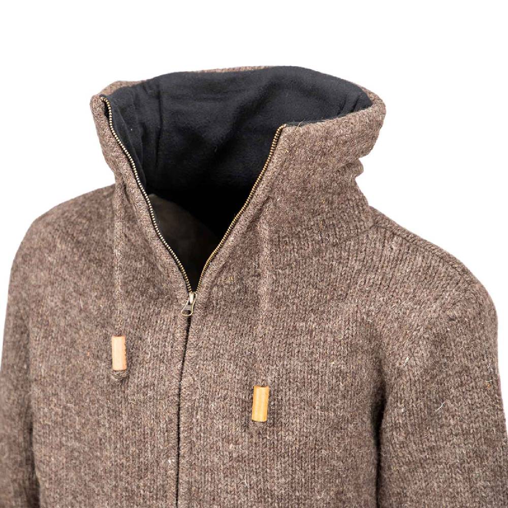 Kunst Und Magie Klassische Strickjacke Wolle Jacke mit Hochkragen Fleecefutter Begrenzt auf 3 Tage
