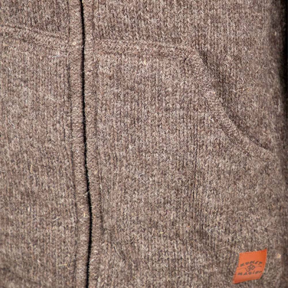 Kunst Und Magie Klassische Strickjacke Wolle Jacke mit Hochkragen Fleecefutter Begrenzt auf 3 Tage