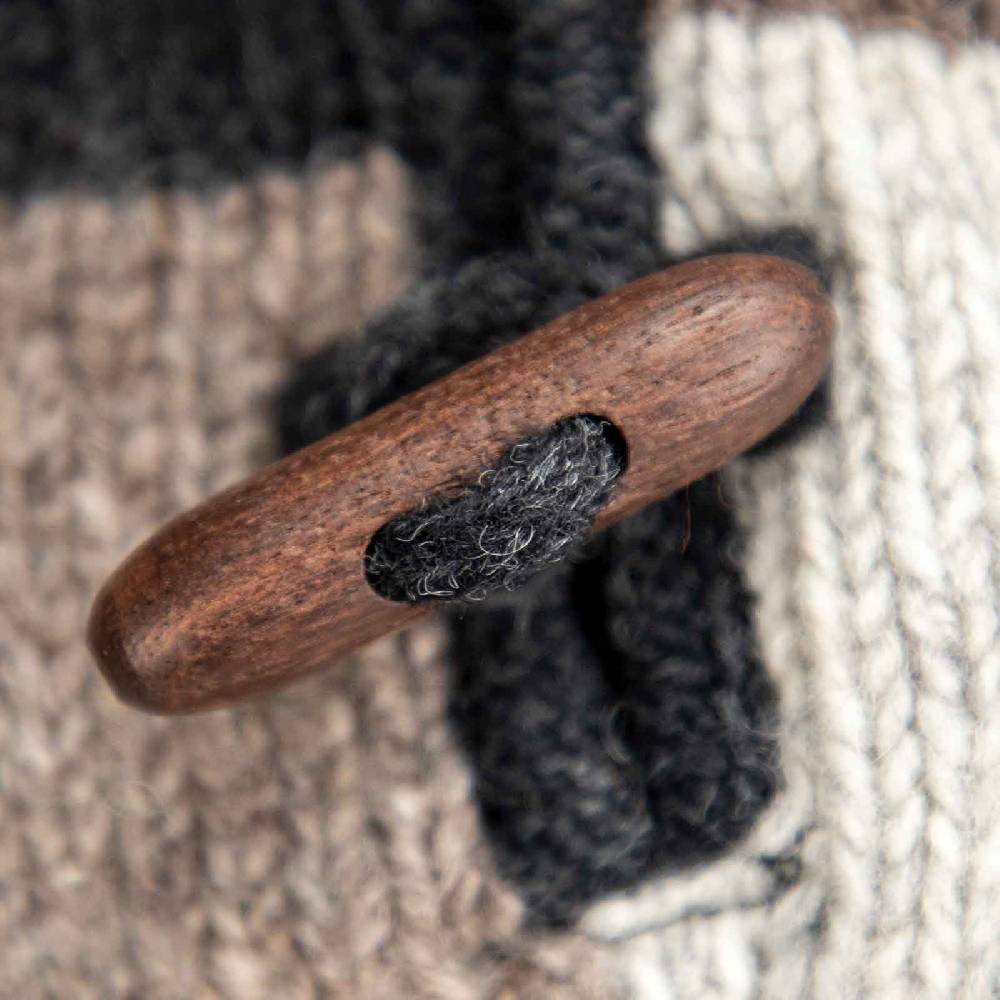 Kunst Und Magie Baja Hoodie Strickjacke Wolle Jacke mit Kapuze Winter Pullover Speichern exportieren