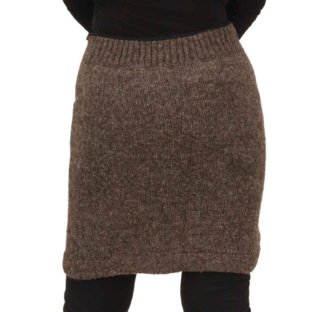 Kunst Und Magie Strickrock kurzer Rock mit klassischem Muster Wolle gefüttert Boho Auslauf