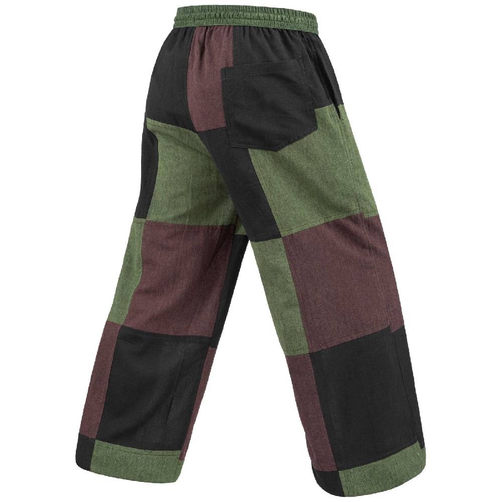 Kunst Und Magie Kunst und Magie Bunte Patchwork Freizeit Hose Baumwolle - Unisex Hippiehose Nachhaltig Sonderangebot