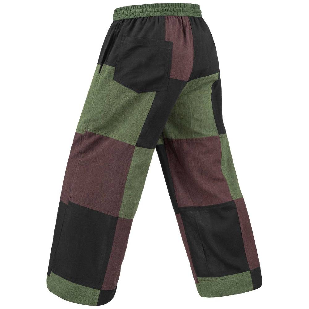 Kunst Und Magie Kunst und Magie Bunte Patchwork Freizeit Hose Baumwolle - Unisex Hippiehose Nachhaltig Sonderangebot
