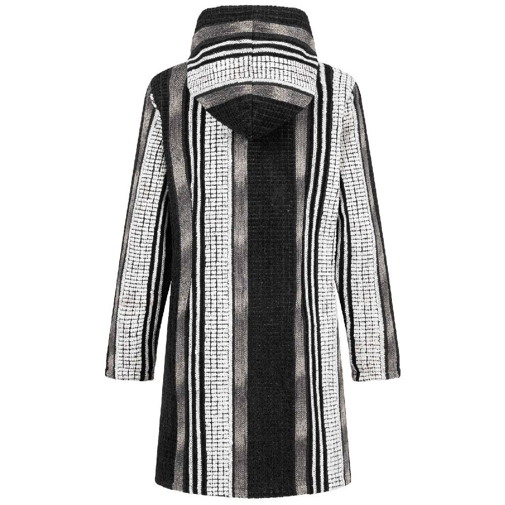 Kunst Und Magie Damen Kurzmantel Jacke mit Kapuze -Hippie Goa Boho Damen Mantel Neueste Mode