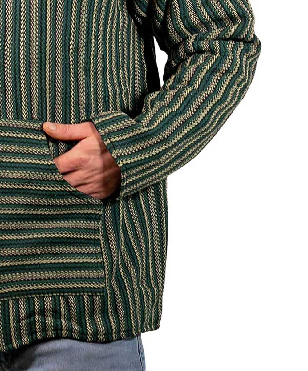 Kunst Und Magie Bunter Kapuzenpulli Kapu Baja Jerga Hoodie mit Kapuze und Kängurutaschen Hippie Goa Blitzangebot
