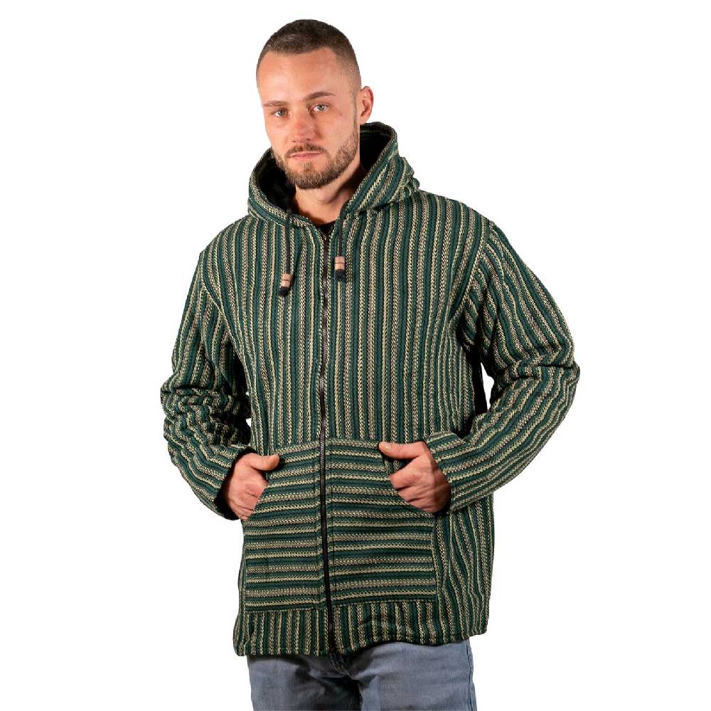 Kunst Und Magie Kapuzenjacke Kapu Hoodie mit Kapuze Goa Hippie Jacke Nepal Fair Bestseller