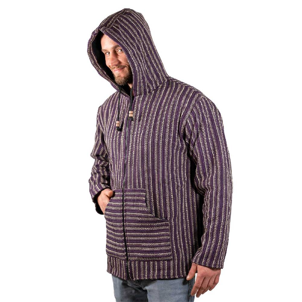 Kunst Und Magie Kapuzenjacke Kapu Hoodie mit Kapuze Goa Hippie Jacke Nepal Fair Bestseller