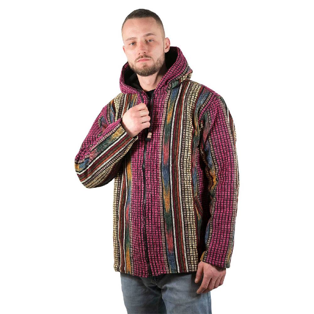 Kunst Und Magie Kapuzenjacke Kapu Hoodie mit Kapuze Goa Hippie Jacke Nepal Fair Tägliche Deals