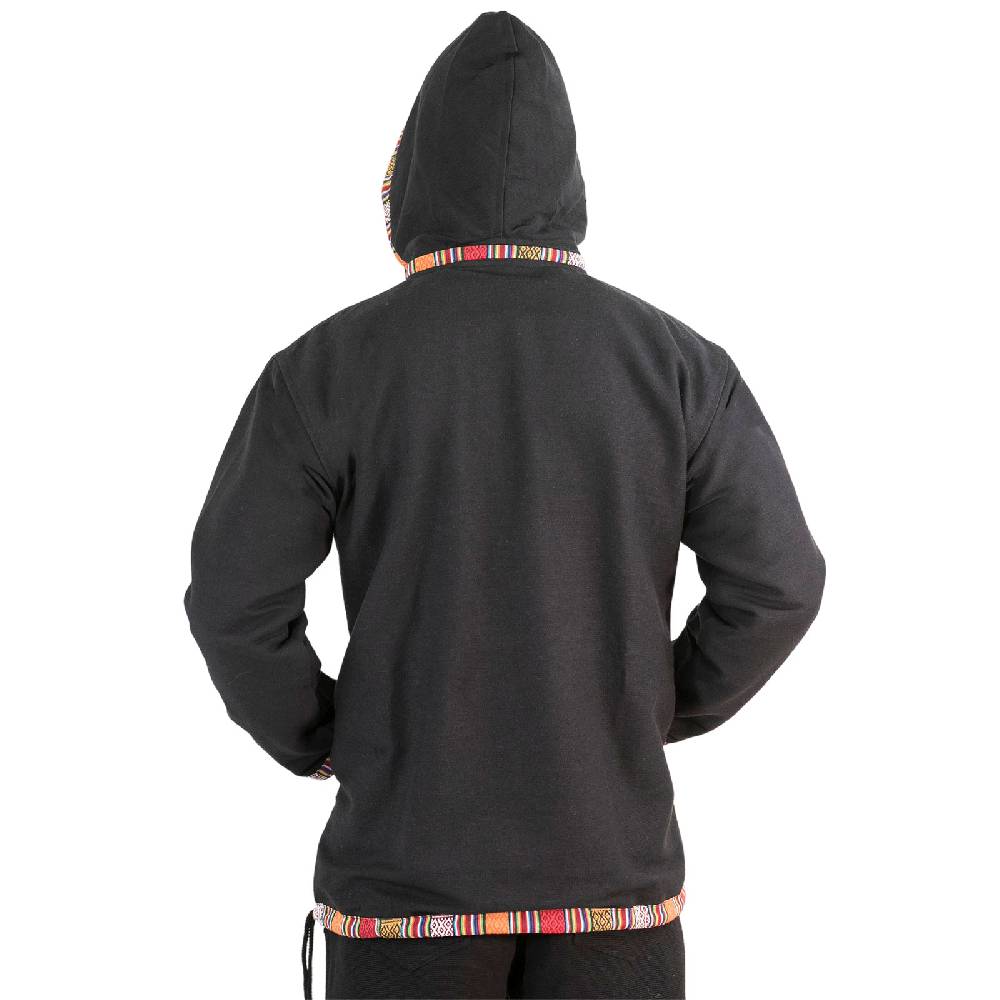 Kunst Und Magie Baja Hoodie Kapuzenpullover mit Fleecefutter und abnehmbarer Kapuze Kostenlose Rückgabe