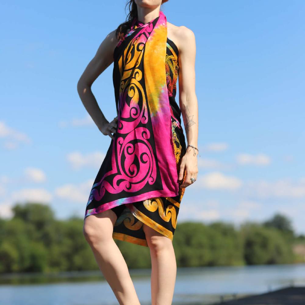 Kunst Und Magie Sarong Yogatuch Iggdrasil Weltenbaum Strandtuch Multifunktionstuch Dekotuch Tischdecke Wickelkleid Zeitbegrenzte Promotion