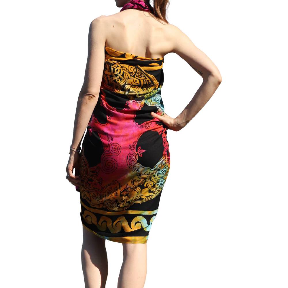 Kunst Und Magie Sarong Yogatuch Iggdrasil Weltenbaum Strandtuch Multifunktionstuch Dekotuch Tischdecke Wickelkleid Zeitbegrenzte Promotion