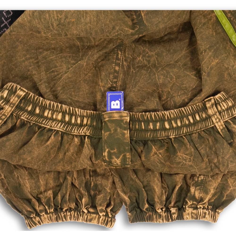 Kunst Und Magie Baggyhose Stonewashed Goa Cargo Hose Hippiehose Pluderhose mit Kordelzug Gürtelschlaufen Haremshose Bis zu 60% Rabatt