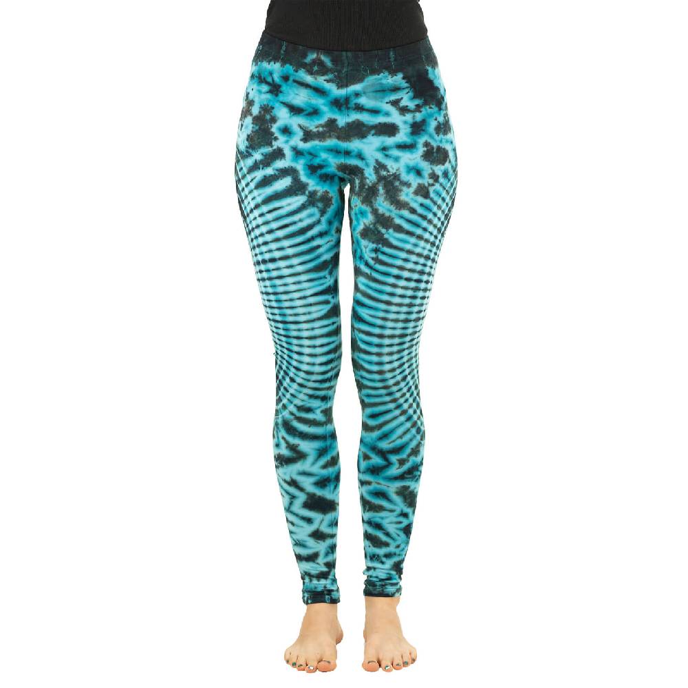 Kunst Und Magie Kunst und Magie Damen Yoga Leggings Atmungsaktive Tie Dye Batik Yogahose Sonderangebot der Fabrik