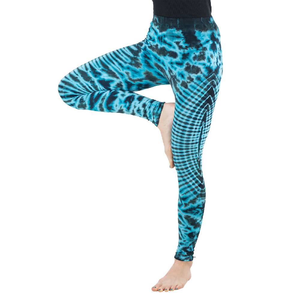 Kunst Und Magie Kunst und Magie Damen Yoga Leggings Atmungsaktive Tie Dye Batik Yogahose Sonderangebot der Fabrik